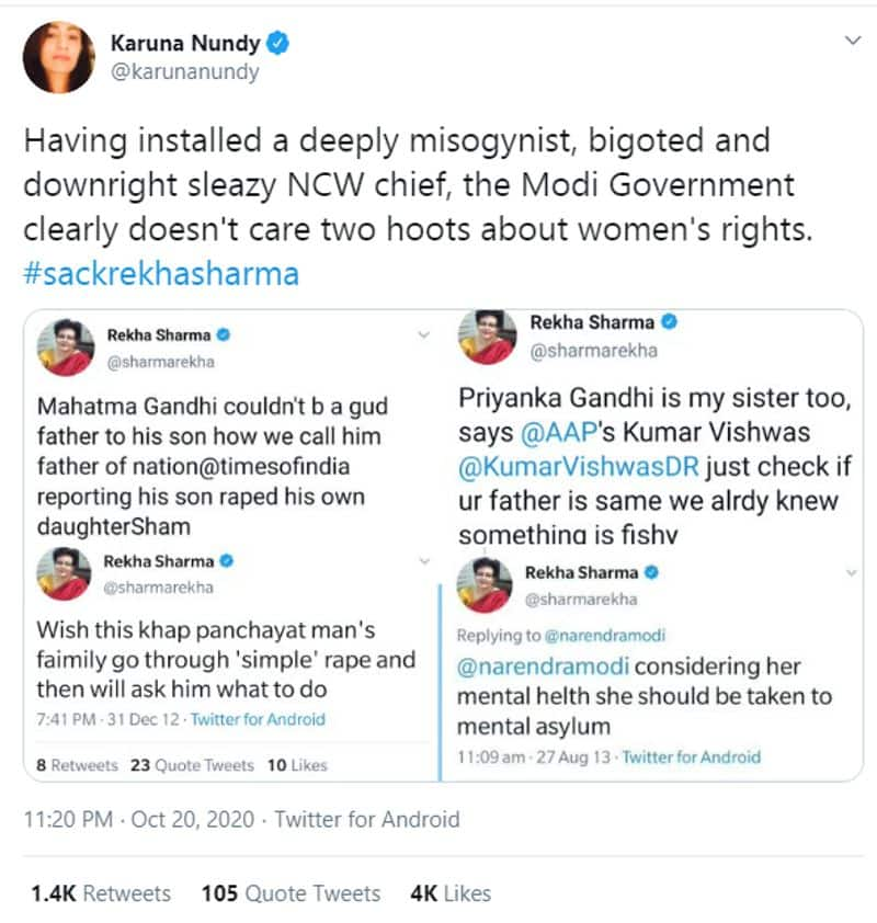 fact check on Rekha Sharma old tweets viral now