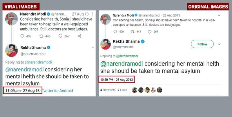 fact check on Rekha Sharma old tweets viral now