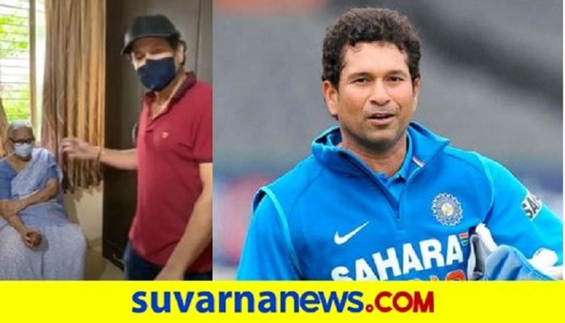 Cricket legend Sachin Tendulkar shares video on how his aunt helped him improve backfoot defence mah