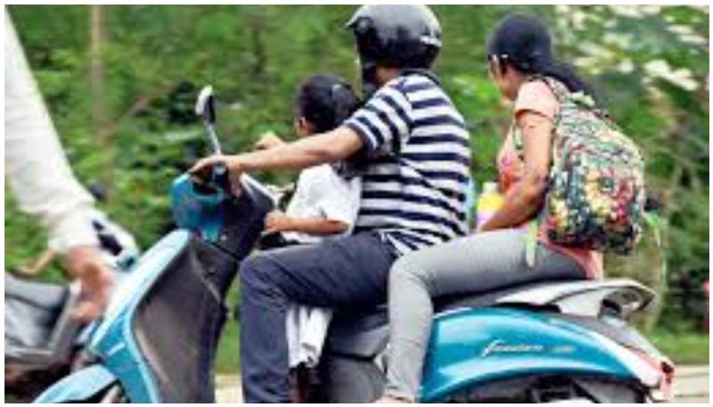 Rear view mirror and indicators mandatory for two wheelers each offence fine RS 500 ckm