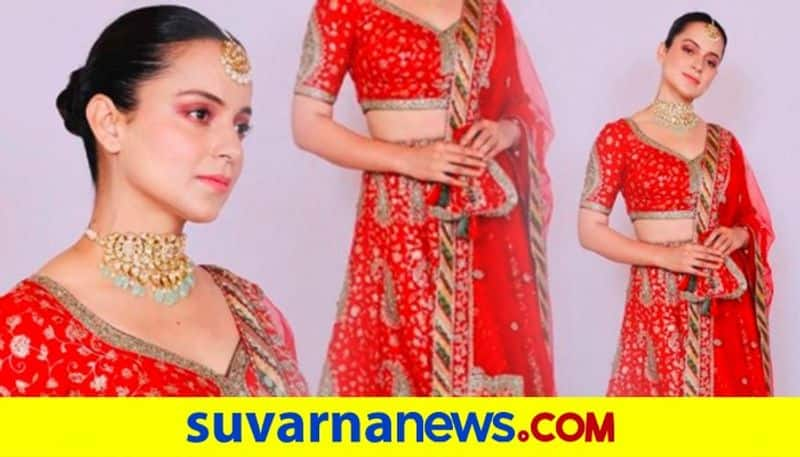 Kangana Ranaut weared expensive lehenga at brothers wedding dpl