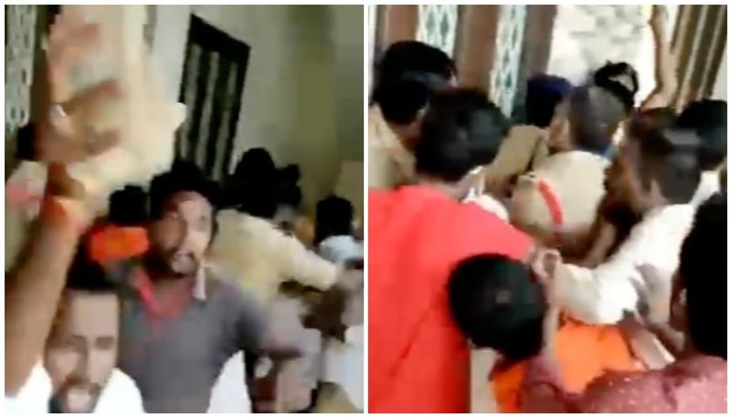 bjp workers run away with cash confiscated from house of candidates relative in Telangana