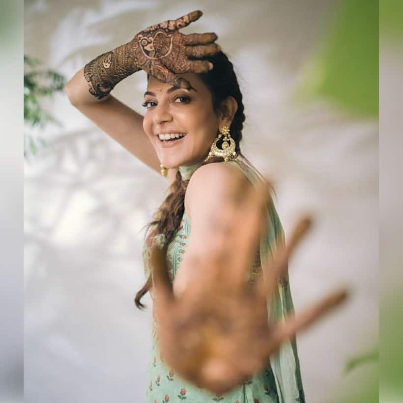 Kajal Aggrawal, Gautam Kitchlu wedding: Take a look at their Mehendi ceremony pictures