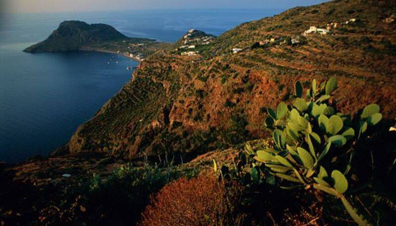 images Stromboli and Filicudi islands