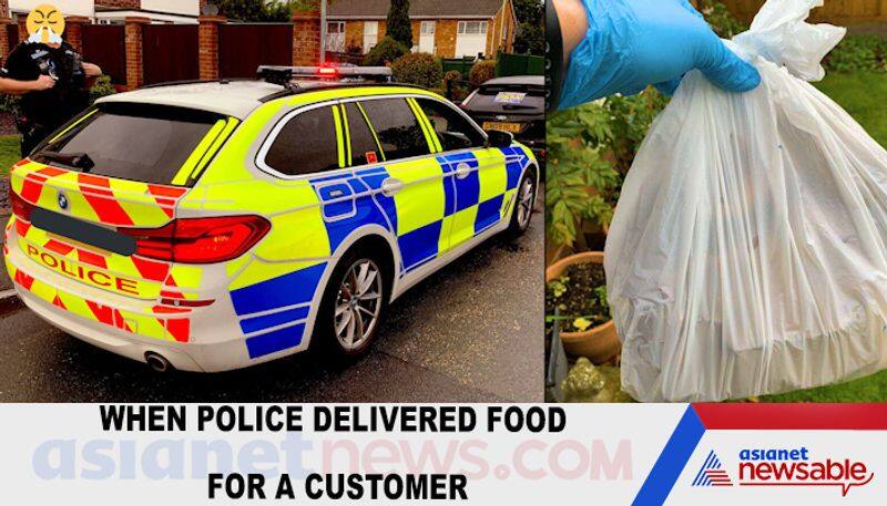 When police delivered food for a customer-tgy