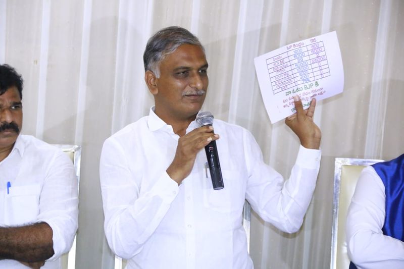 huzurabad bypoll minister harishrao challenges etela rejender