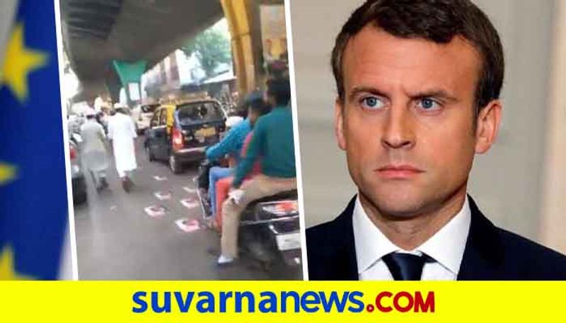 Protest Against Emmanuel Macron In Mumbai mah