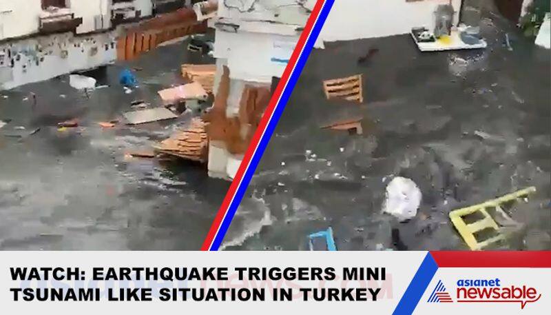 Earthquake triggers mini-tsunami, seawater floods Turkey - gps