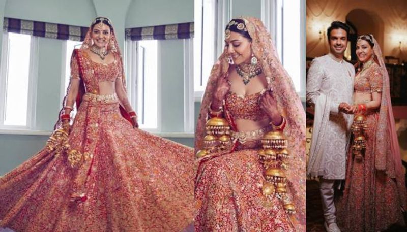 Kajal Aggarwal Thanks Designer Anamika Khanna For Her Bridal Outfit