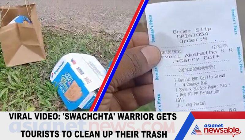 Viral video: 'Swachchta' warrior gets tourists to clean up their trash-tgy