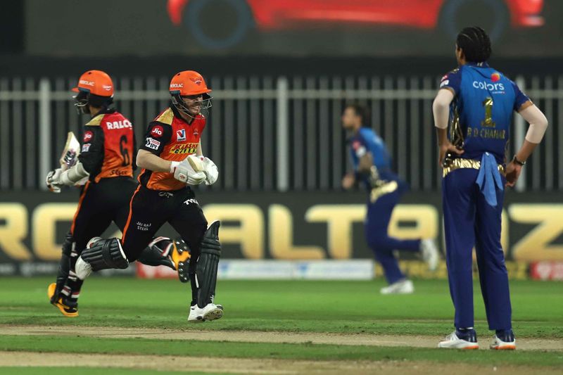 IPL 2020 Sunrisers Hyderabad won by 10 wickets against mumbai Indians ckm