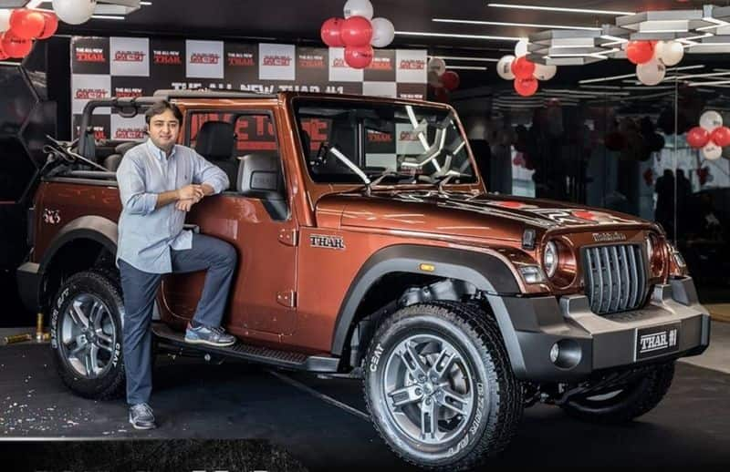 Aakash Minda become the first owner of Mahindra Thar Roxx spend 1.31 crore auction