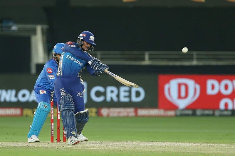 IPL2020 Mumbai Indians vs Delhi Capitals Live Update Rohit falls MI begin well against DC