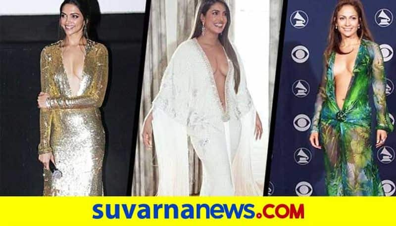 Deepika Padukone to Priyanka Chopra  celebs  in plunging neckline