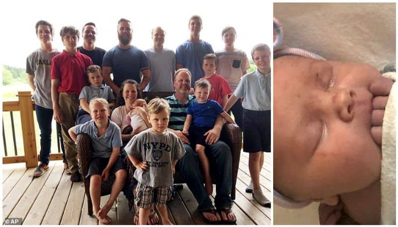 Michigan parents finally welcome a baby girl after having 14 boys in a row