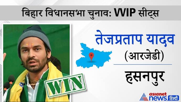 तेज प्रताप यादव दूसरी बार बने विधायक, 3 बार से चुनाव जीत रहे राज कुमार को हराया