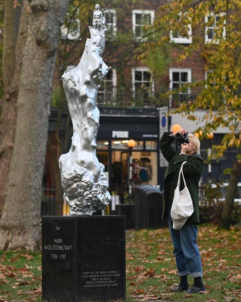 Mary Wollstonecraft nude sculpture faces criticism