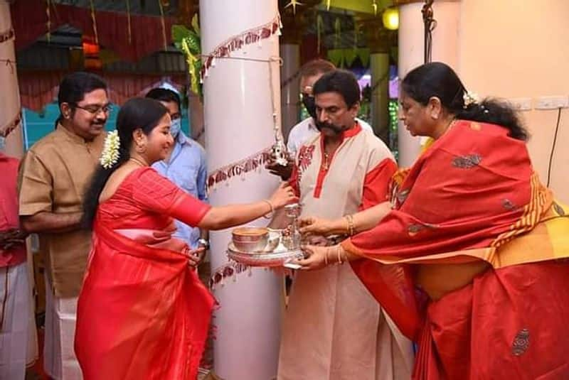 TTV Dhinakaran-Poondi Thulsi Vandayar home engagement held at the resort ..!