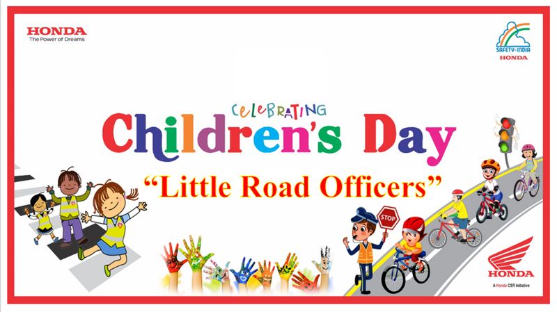 This Childrens Day 6100 kids pledge to be Little Road Officers with Honda ckm