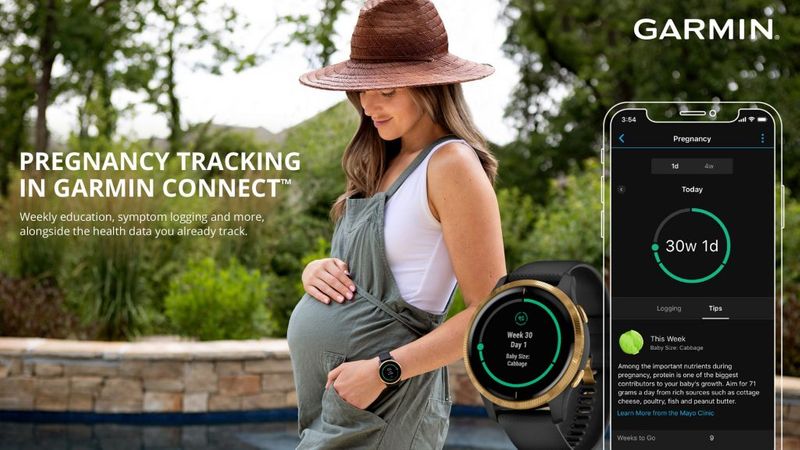 Garmin Brings Pregnancy Tracking to Its Wearables and Weight Gain Recommendations