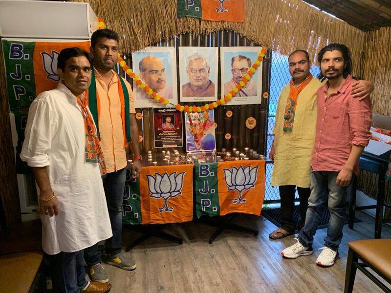 t bjp australia victory celebrations over raghunandan rao win in dubbaka by poll ksp