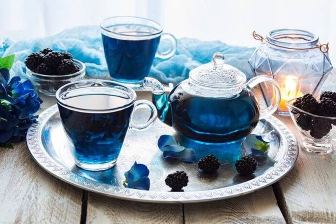 Blue tea