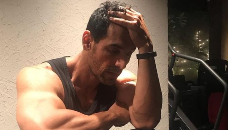 john abraham shares post workout pic in instagram