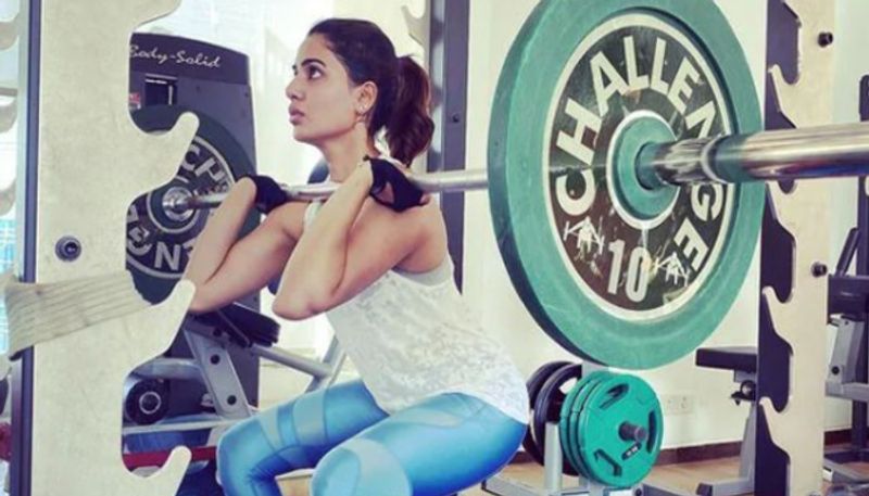 samanthas workout picture goes viral in social media