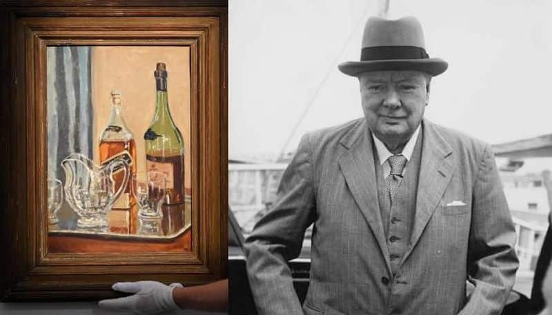 Winston Churchill Whiskey painting sold for 9 crore