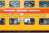 Double decker coaches launched by RCF can run at 160kmph