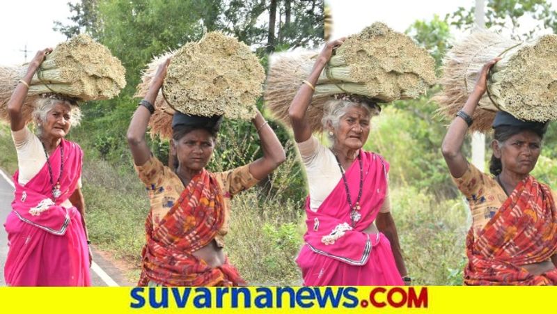 Women Gets Income From Broomstick chikkaballapuara snr