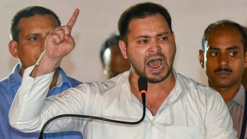 Father is targeted because he refused to shake hands with BJP, claims RJD's Tejashwi Yadav