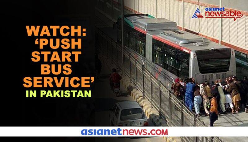 Pakistani passengers push BRT bus after it breaks down, netizens say 'Made in China' - gps