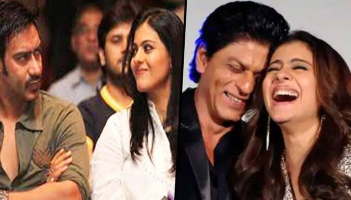 <p style="text-align: justify;">As we grew up watching their on-screen romantic films, it took us years to get the fact that Kajol and Shah Rukh khan are not real-life couples. SRK is married to his teenage love Gauri whereas, Kajol and Ajay showed that opposites attract each other.<br />
&nbsp;</p>
