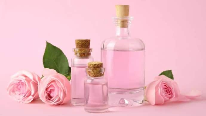<p>Rose water -- flavoured, aromatic water is prepared by soaking rose petals into water. It has been one of the most commonly found and versatile ingredients used in Indian households.&nbsp;</p>
