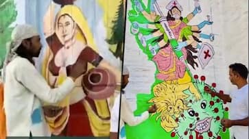 Converting walls into canvasses: Udaipur Central Jail inmate shows off his painting prowess