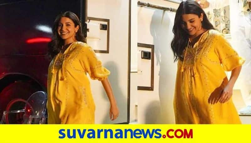 Mom-to-be Anushka Sharma stuns in a yellow dress dpl