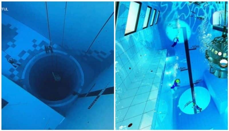 worlds deepest swimming pool opens in poland