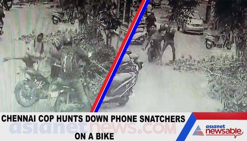 Chennai cop hunts down phone snatchers on a bike-tgy