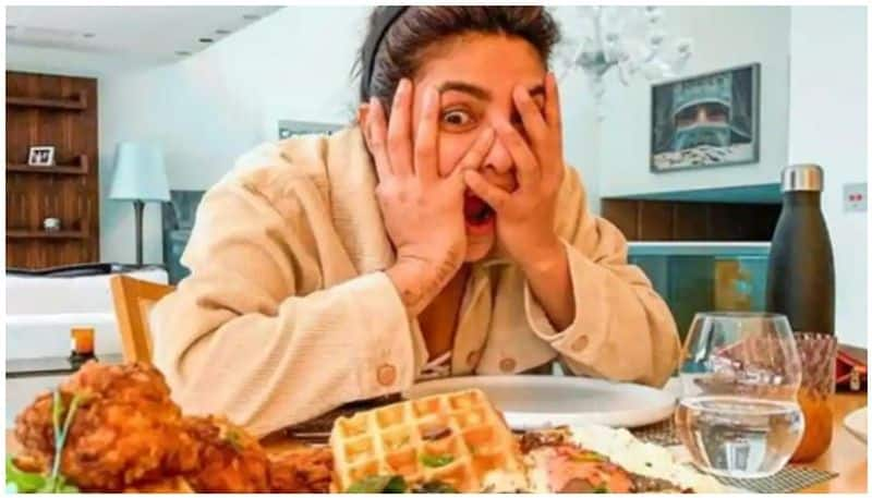 Priyanka Chopra has shared a lot of food in front of her photo