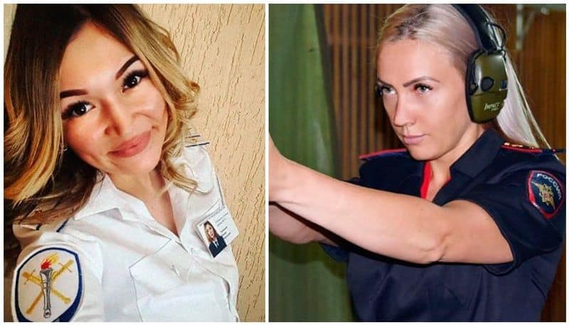 russian female police officers, bold and beautiful photos