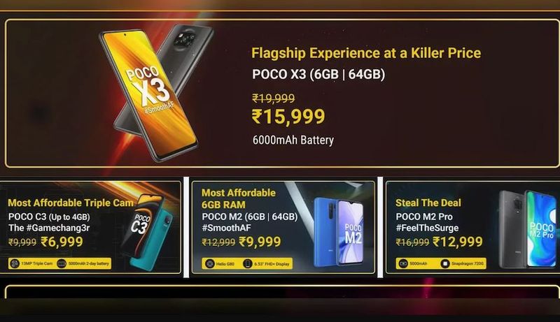 Poco Days Sale on Flipkart Brings Discounts on Poco X3, Poco C3, Poco M2 and Poco M2 Pro smartphones