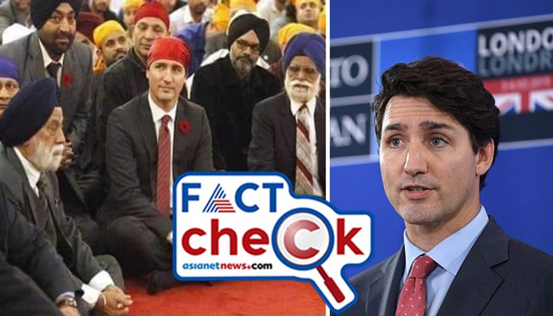 Reality Behind Justin Trudeau photo of sitting to support Farmers Protest in India