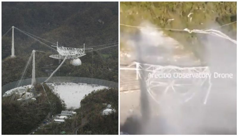 Watch Crazy Drone Footage of the Arecibo Observatory Collapse Video