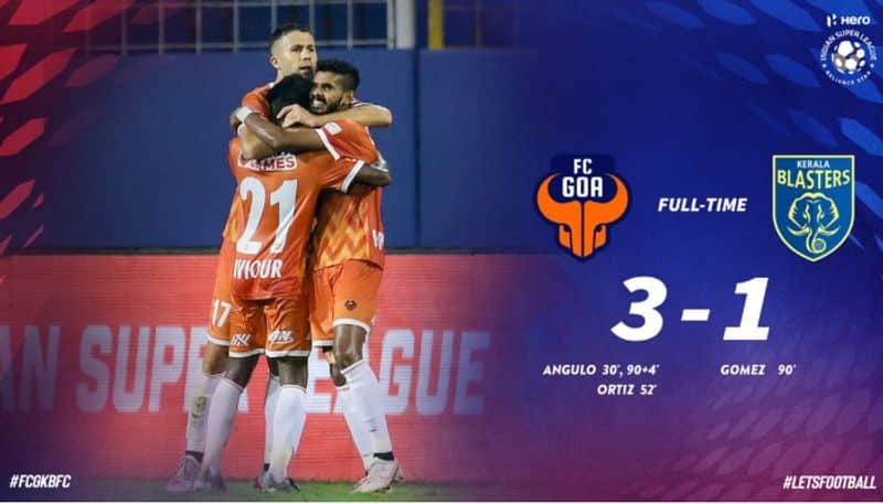 ISL 2020: Goa FC wins their first match in this Season, Kerala Blaster another lost CRA