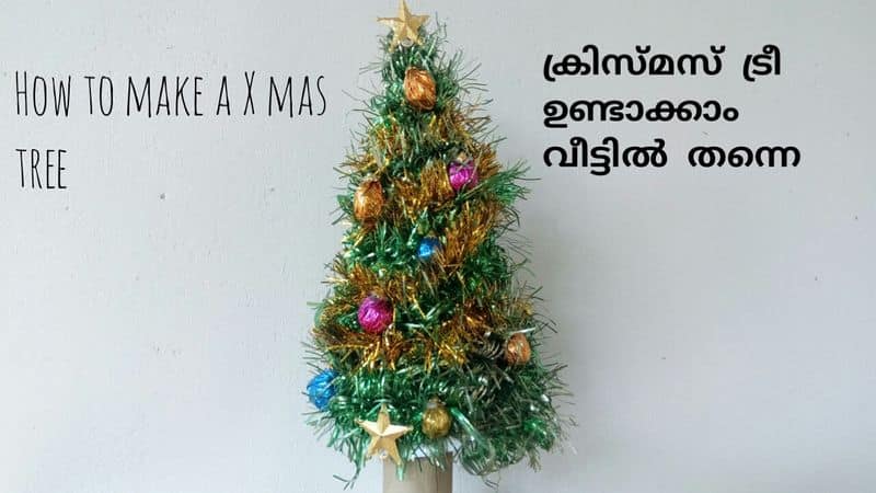 christmas tree making video by akhil and archana