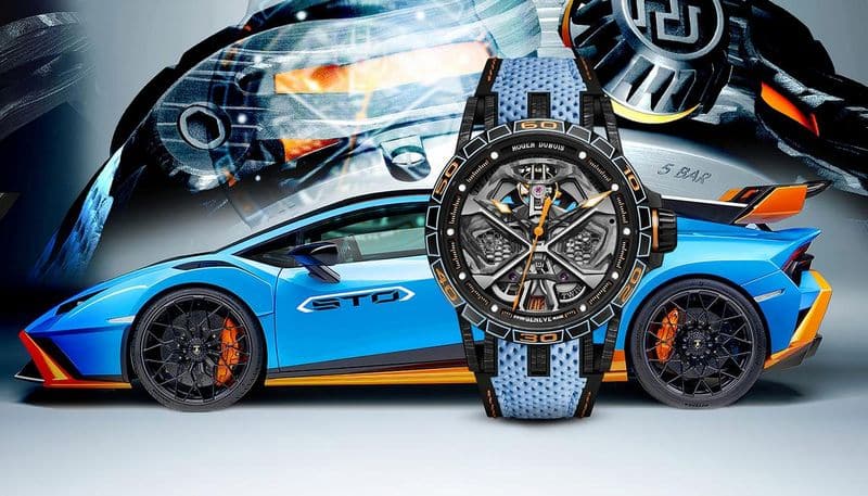 Roger Dubuis Launches Lamborghini Huracan STO Inspired Limited Edition Watch costs 42 lakhs