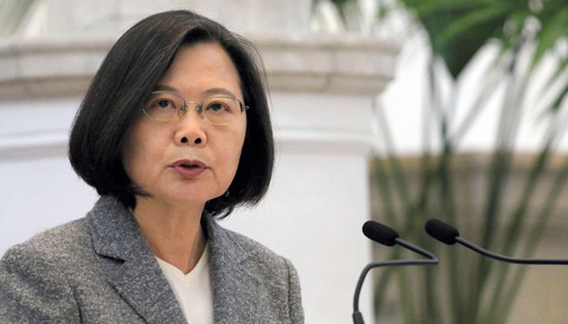 taiwan president requested International support to prevent war tension