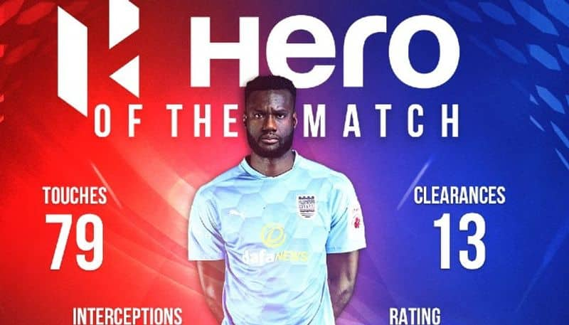 Mourtada Fall selected as the hero of the match in ISL