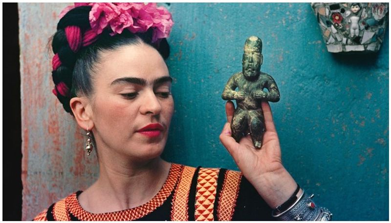 The surrealist self portraits of Frida Kahlo which expressed her woes in a subtle way